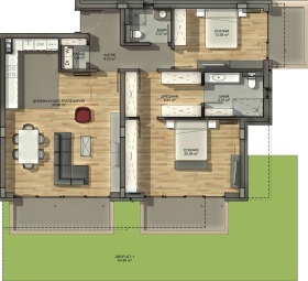 3-СТАЕН, 141 m2 - Holmes.bg 3-СТАЕН, 141 m2