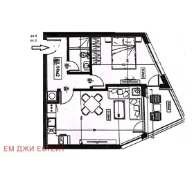 Продажба на двустайни апартаменти в област Бургас — страница 6 - изображение 19 