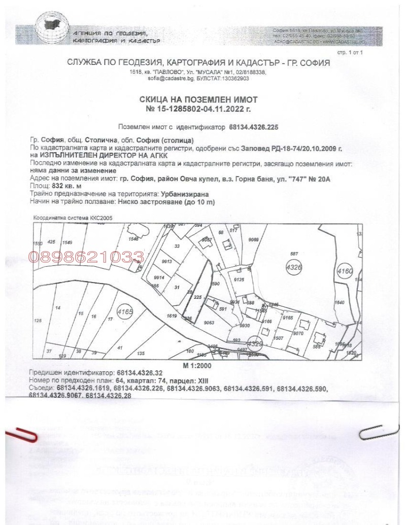 Продава ПАРЦЕЛ, град София, Горна баня • 130000 € • 88707450 1 — Holmes.bg Продава ПАРЦЕЛ, град София, Горна баня • 130000 € • 88707450 1