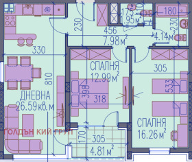 3-СТАЕН, 107 m2 - Holmes.bg 3-СТАЕН, 107 m2
