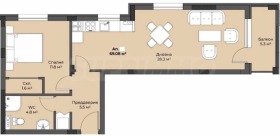 Обява Продава 2-СТАЕН,град Пловдив, Беломорски