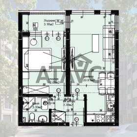 2-СТАЕН, 60 m2 - Holmes.bg 2-СТАЕН, 60 m2