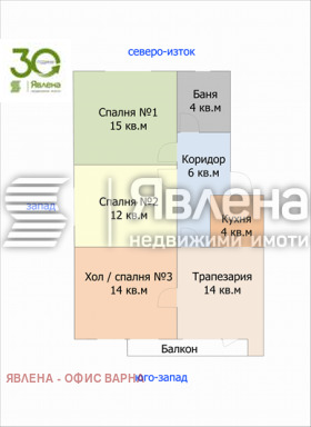 Обява Продава 3-СТАЕН,град Варна, ВИНС-Червен площад