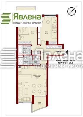 3-СТАЕН, 127 m2 - Holmes.bg 3-СТАЕН, 127 m2