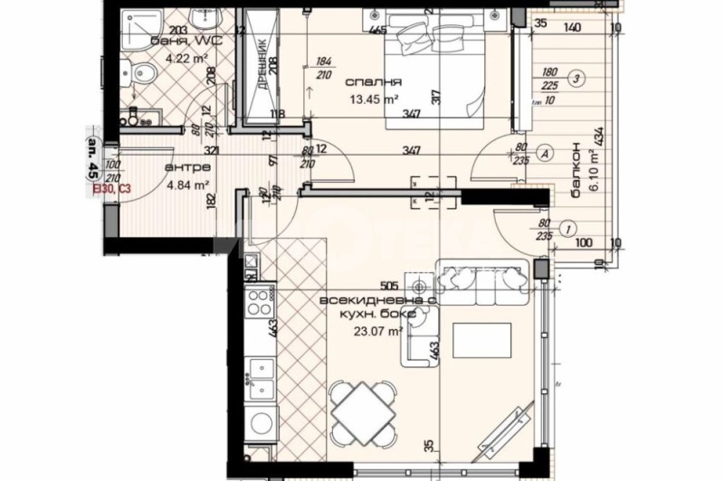 Продава 2-СТАЕН, град Варна, Младост 1 • 125500 € / 245456.67 лв. • 91505350 1 — Holmes.bg Продава 2-СТАЕН, град Варна, Младост 1 • 125500 € / 245456.67 лв. • 91505350 1