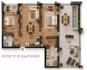 3-СТАЕН, 168 m2 - Holmes.bg 3-СТАЕН, 168 m2