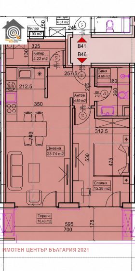 2-СТАЕН, 80 m2 - Holmes.bg 2-СТАЕН, 80 m2