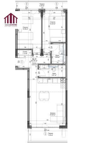 3-СТАЕН, 108 m2 - Holmes.bg 3-СТАЕН, 108 m2