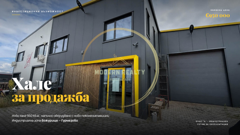 Продава ПРОМ. ПОМЕЩЕНИЕ, област София, гр. Божурище • 950000 € • 15599604 1 — Holmes.bg Продава ПРОМ. ПОМЕЩЕНИЕ, област София, гр. Божурище • 950000 € • 15599604 1