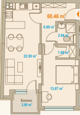 2-СТАЕН, 84 m2 - Holmes.bg 2-СТАЕН, 84 m2