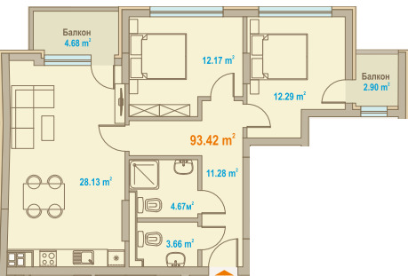 Продава 3-СТАЕН, град София, Зона Б-19 • 306800 € / 600048.64 лв. • 44392855 1 — Holmes.bg Продава 3-СТАЕН, град София, Зона Б-19 • 306800 € / 600048.64 лв. • 44392855 1
