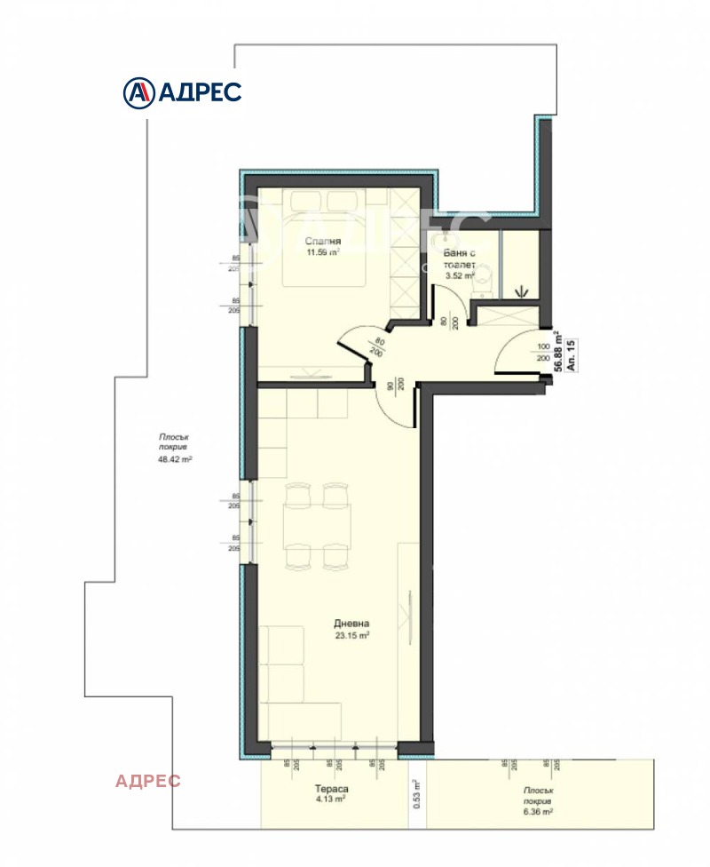 Продава 2-СТАЕН, град Варна, Аспарухово • 68000 € / 132996.44 лв. • 24778294 1 — Holmes.bg Продава 2-СТАЕН, град Варна, Аспарухово • 68000 € / 132996.44 лв. • 24778294 1