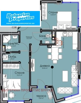 3-СТАЕН, 98 m2 - Holmes.bg 3-СТАЕН, 98 m2