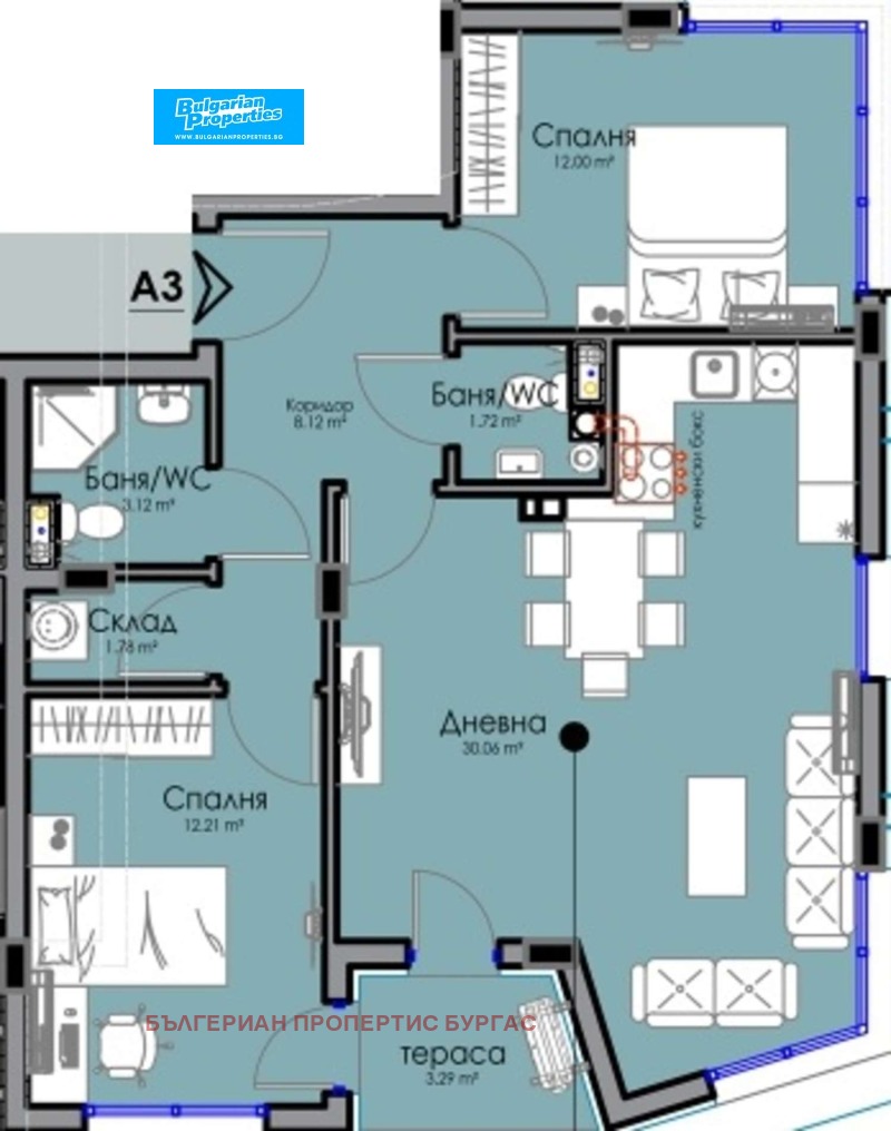 Продава 3-СТАЕН, град Бургас, Хоризонт • 137473 € / 268873.82 лв. • 33233913 1 — Holmes.bg Продава 3-СТАЕН, град Бургас, Хоризонт • 137473 € / 268873.82 лв. • 33233913 1