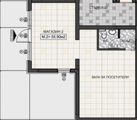 МАГАЗИН, 70 m2 - Holmes.bg МАГАЗИН, 70 m2