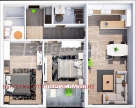 3-СТАЕН, 106 m2 - Holmes.bg 3-СТАЕН, 106 m2