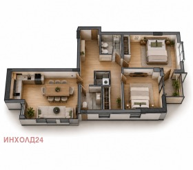 3-СТАЕН, 90 m2 - Holmes.bg 3-СТАЕН, 90 m2