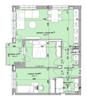 3-СТАЕН, 89 m2 - Holmes.bg 3-СТАЕН, 89 m2