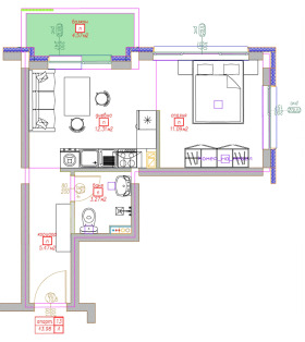 2-СТАЕН, 56 m2 - Holmes.bg 2-СТАЕН, 56 m2