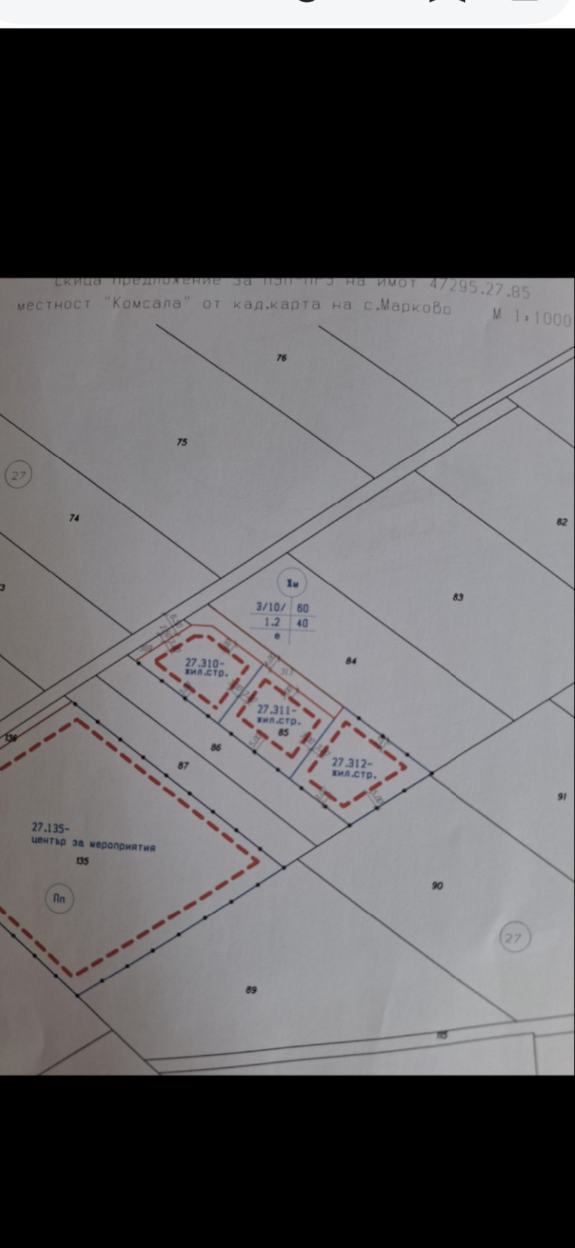 Продава Парцел област Пловдив , с. Марково , 600 кв.м | 46091939 — Imoti.com Продава Парцел област Пловдив , с. Марково , 600 кв.м | 46091939