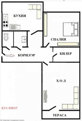 3-СТАЕН, 60 m2 - Holmes.bg 3-СТАЕН, 60 m2