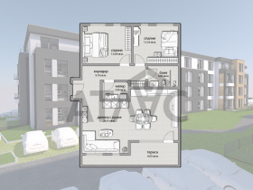 3-СТАЕН, 103 m2 - Holmes.bg 3-СТАЕН, 103 m2
