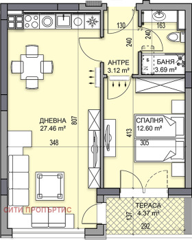 2-СТАЕН, 71 m2 - Holmes.bg 2-СТАЕН, 71 m2