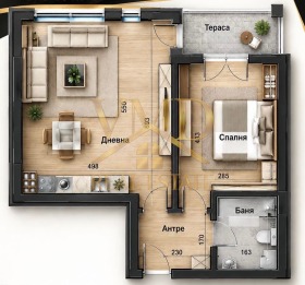 2-СТАЕН, 71 m2 - Holmes.bg 2-СТАЕН, 71 m2