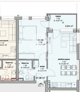 2-СТАЕН, 60 m2 - Holmes.bg 2-СТАЕН, 60 m2
