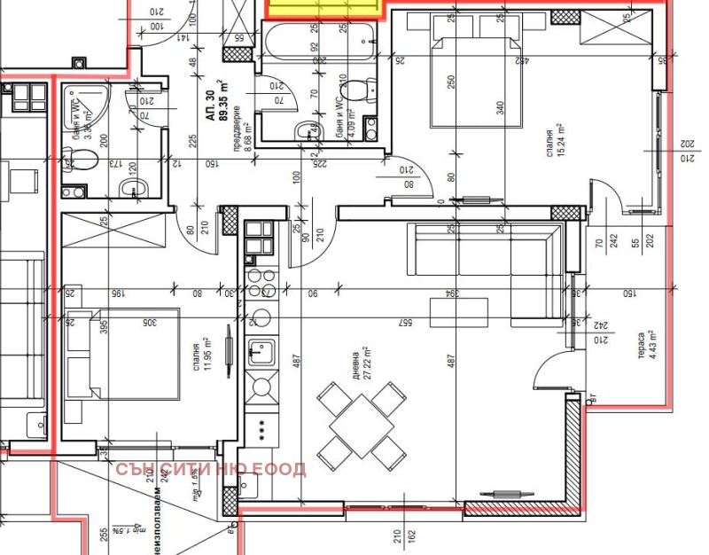 Myytävänä  2 makuuhuonetta Sofia , Manastirski livadi , 108 neliömetriä | 17115521 - kuva [2]