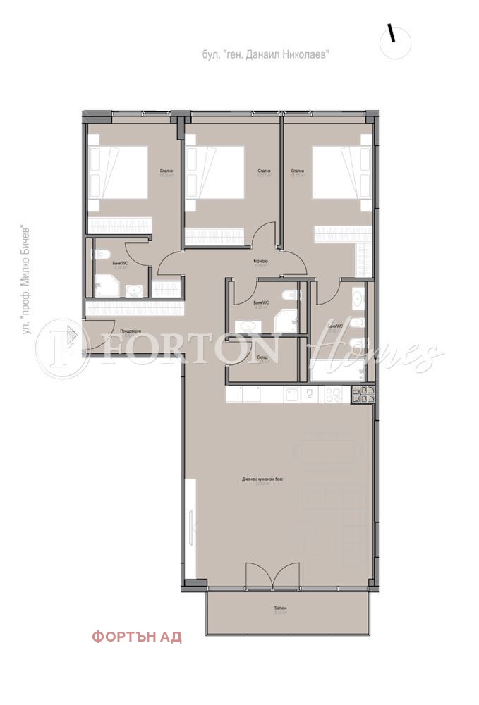 Продава 4-СТАЕН, гр. София, Оборище, снимка 2 - Апартаменти - 55725362