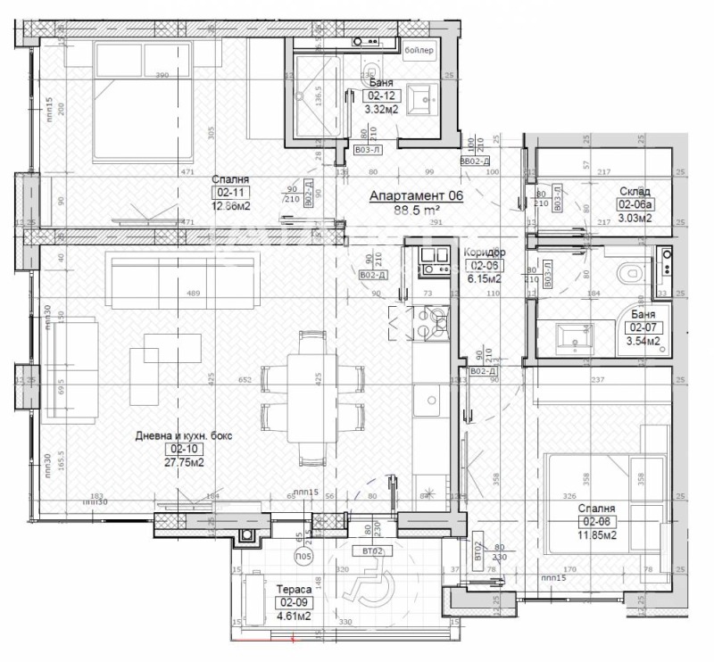 Продава 3-СТАЕН, гр. София, област София-град, снимка 2 - Апартаменти - 53603227