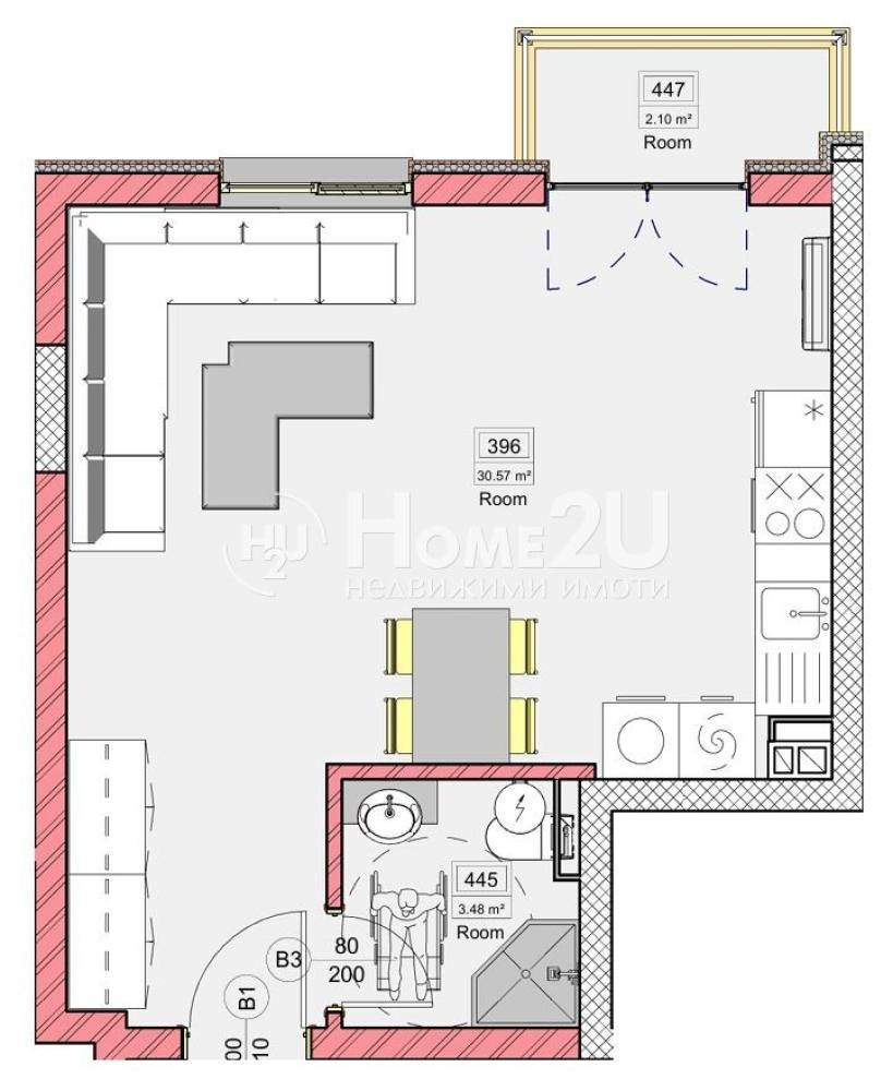 Продава 1-СТАЕН, гр. Варна, Виница, снимка 2 - Апартаменти - 54588337