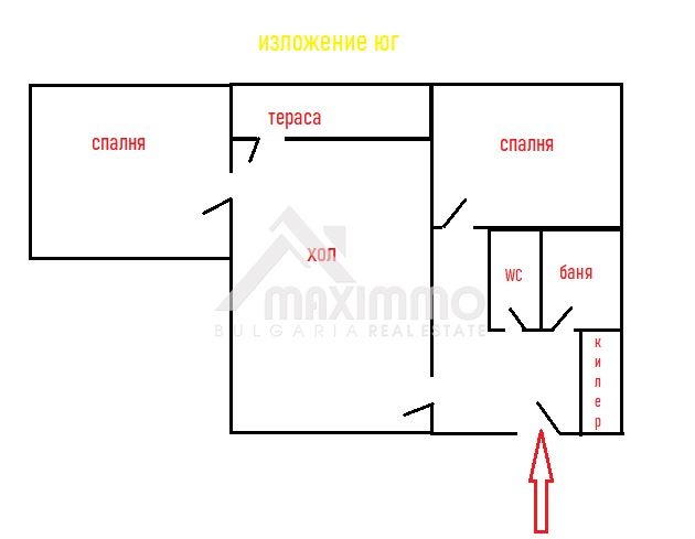 Satılık  2 yatak odası Varna , Kaysieva gradina , 60 metrekare | 65280464 - görüntü [4]