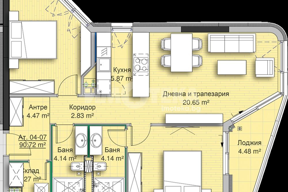 Продава 3-СТАЕН, гр. София, Кръстова вада, снимка 4 - Апартаменти - 54915548