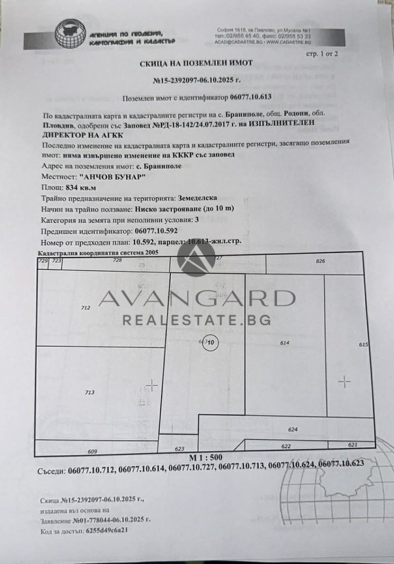 Продава ПАРЦЕЛ в град Пловдив, Беломорски - 834 кв.м / 153 999 € » 301 195.86 лв., АВАНГАРД РИЪЛ ЕСТЕЙТ