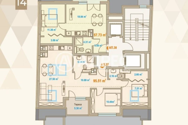 Продава 3-СТАЕН, гр. София, Център, снимка 5 - Апартаменти - 52561180