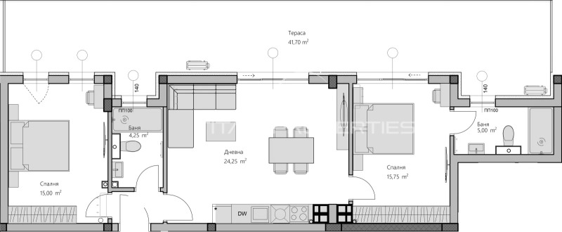 Na prodej  2 ložnice Plovdiv , Christo Smirnenski , 129 m2 | 57383122