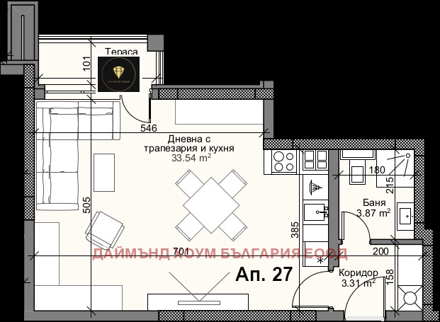 Продава 1-СТАЕН, гр. Пловдив, Кършияка, снимка 2 - Aпартаменти - 47339301