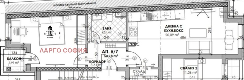 Продава 2-СТАЕН, гр. София, Манастирски ливади, снимка 2 - Aпартаменти - 49545953