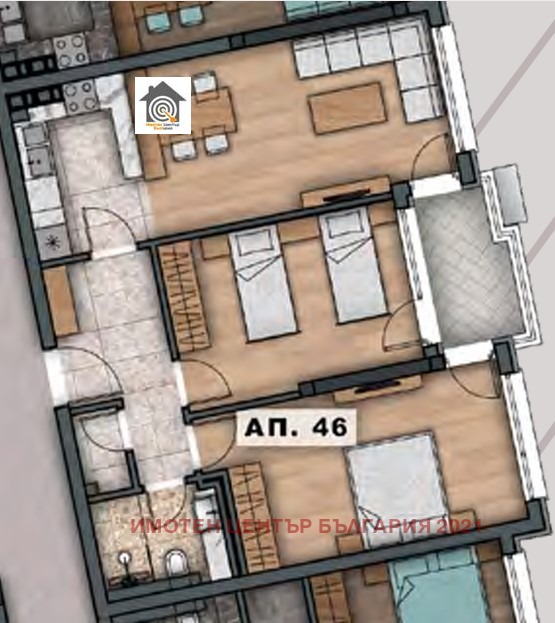 Satılık  2 yatak odası Sofia , Malinova dolina , 94 metrekare | 29314122