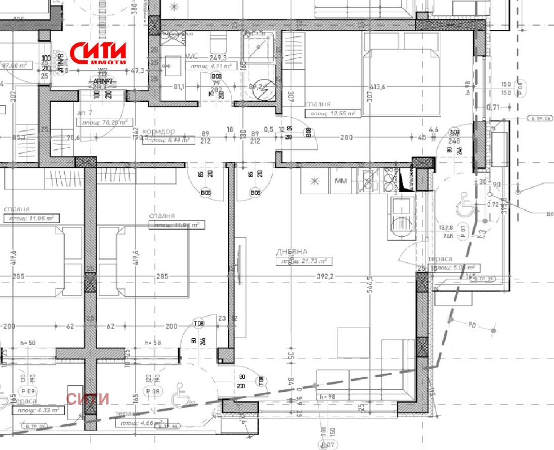 Продава 3-СТАЕН, гр. Стара Загора, Железник - център