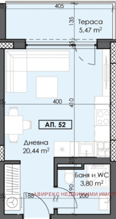Продава 1-СТАЕН, гр. Пловдив, Тракия, снимка 2 - Апартаменти - 54602893