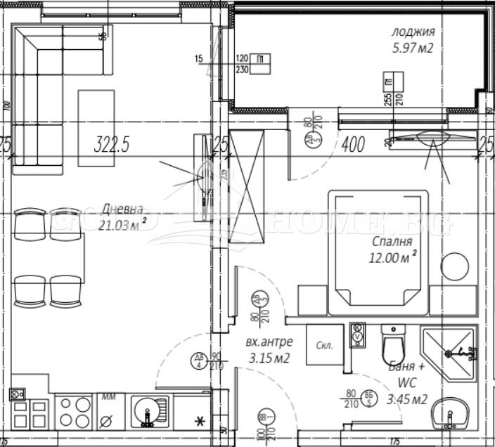 In vendita  1 camera da letto Plovdiv , Belomorski , 62 mq | 86786992 - Immagine [2]