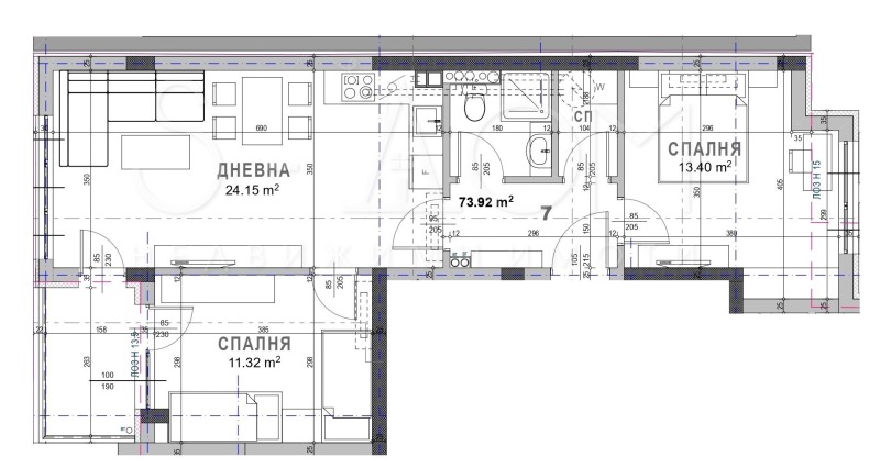 In vendita  2 camere da letto Stara Zagora , Kazanski , 92 mq | 80710197 - Immagine [2]