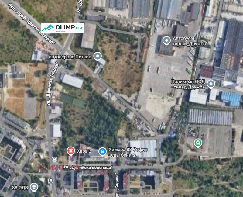 Продава ПАРЦЕЛ в град София, Дружба 2 - 743 кв.м / 371 500 € » 726 590.85 лв., ОЛИМП - ЮВ