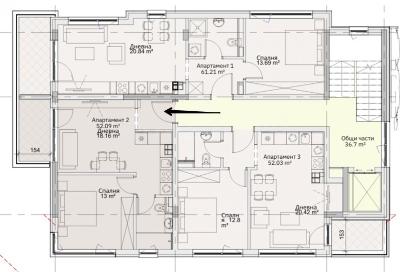 En venta  1 dormitorio Sofia , Levski , 63 metros cuadrados | 29891897 - imagen [2]