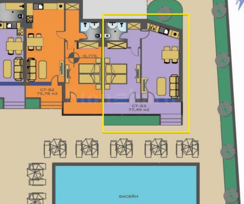 Na sprzedaż  1 sypialnia region Burgas , Primorsko , 76 mkw | 92020562 - obraz [3]