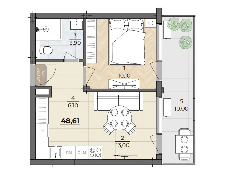 Продава 3-СТАЕН, гр. Варна, м-т Ален мак, снимка 6 - Aпартаменти - 49083791