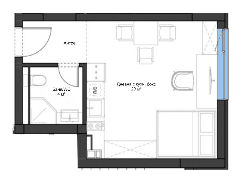 Продава  1-стаен град Пловдив , Въстанически , 42 кв.м | 88719473 - изображение [4]